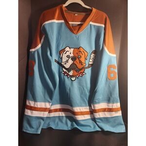 Shoresy Bulldogs Hockey Jersey Shore 69 Blue Orange XXL Letterkenny Sudbury